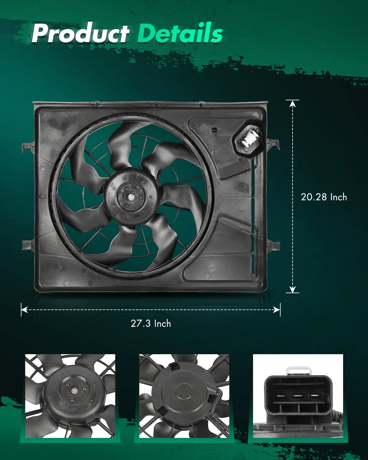 A/C Radiator Cooling Fan for Hyundai Elantra (2007–2010) 621710 674-50273