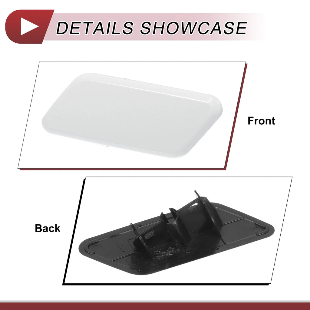 Front Left Washer Nozzle Cover Cap for Subaru Outback (2010–2012) White