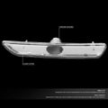 Chrome Pair Front Bumper Side Marker Light Signal Lamps for Ford Mustang (2010–2014)