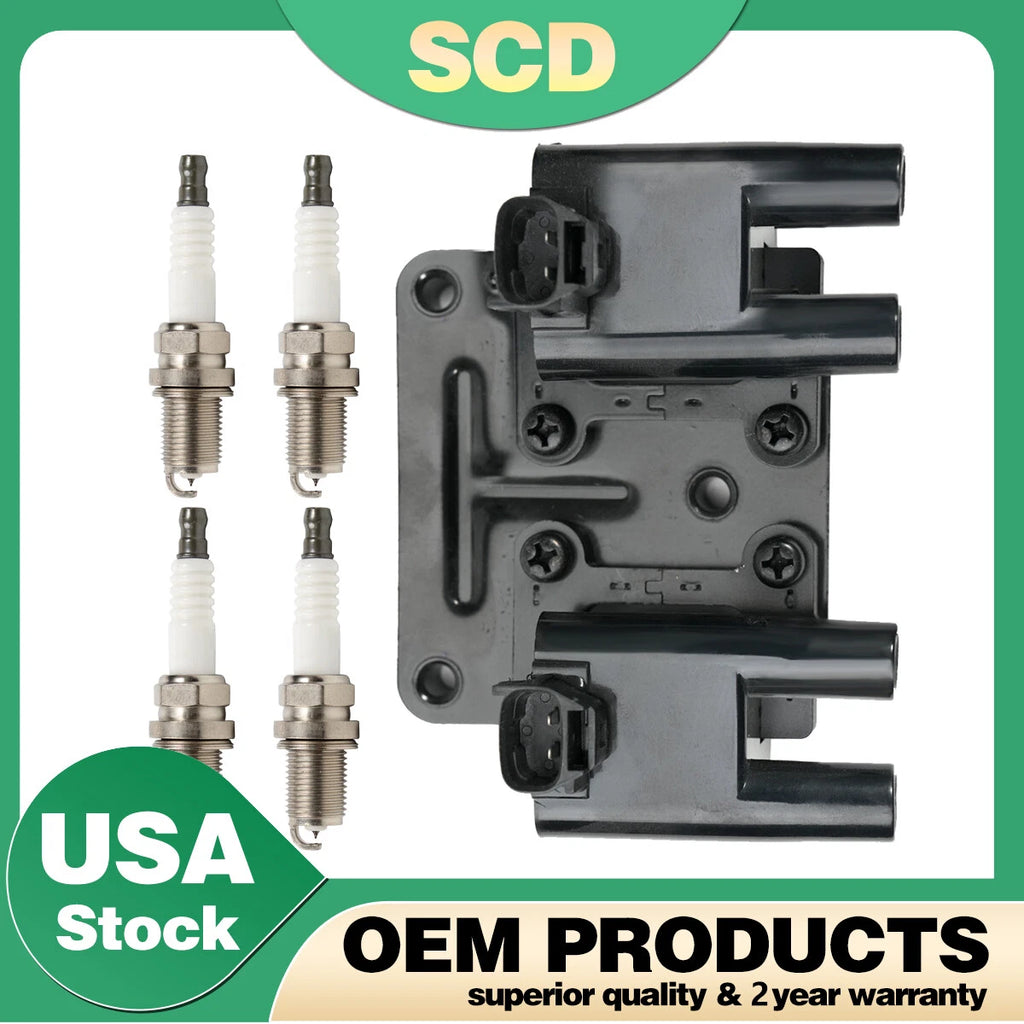 Ignition Coil + Spark Plug for Chevrolet Optra 2005–2010 (1.2L 1.6L L4 UF698)