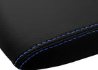 Leather Console Lid Armrest Cover for Toyota RAV4 (2013–2018) Blue Stitch
