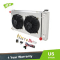 4 Row Radiator + Fan Shroud for Chevy C/K 10 20 30 Pickup Suburban (1967–1972)