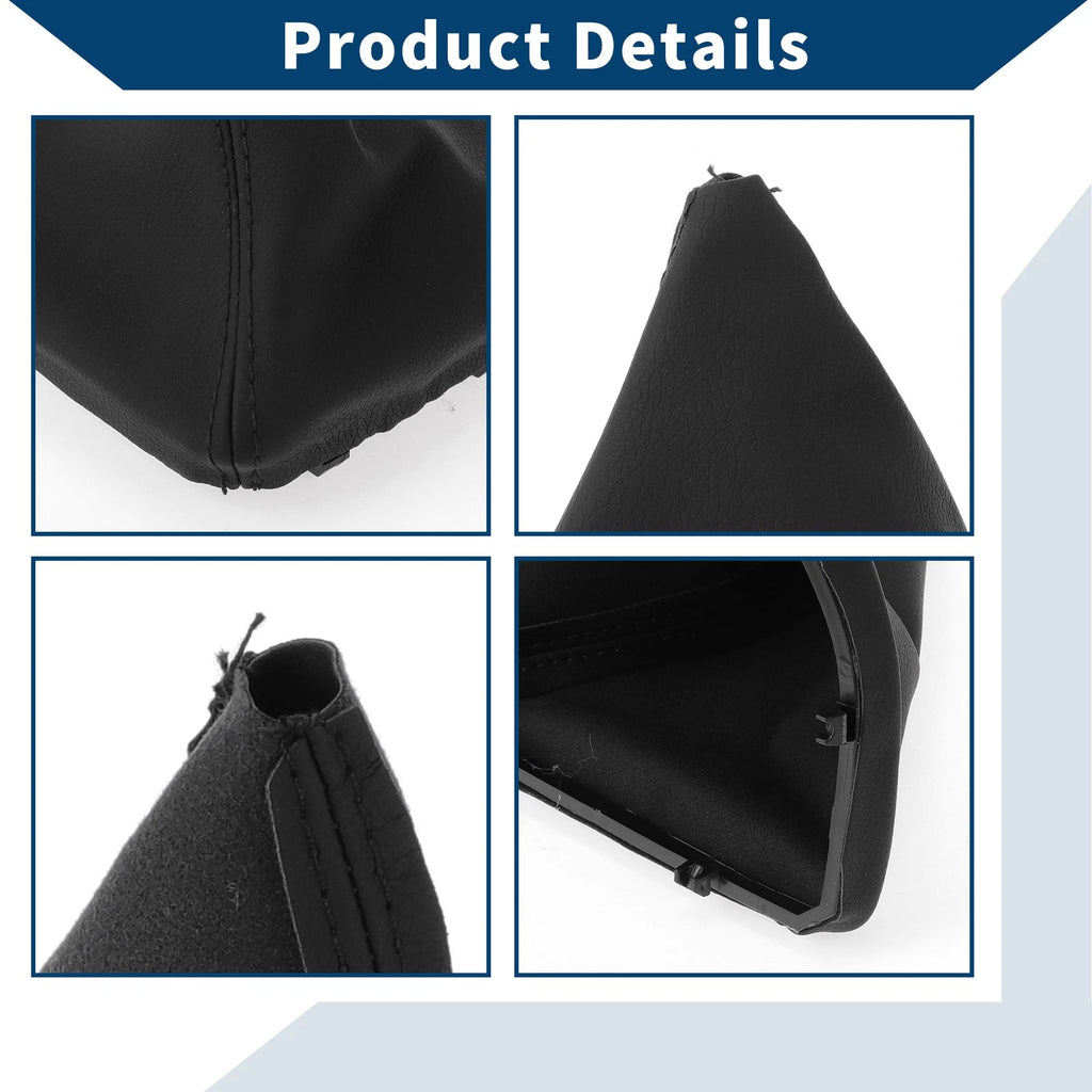 1 Pc Gear Shift Gaiter for BMW E60 E61 (2004–2008) Black Leather