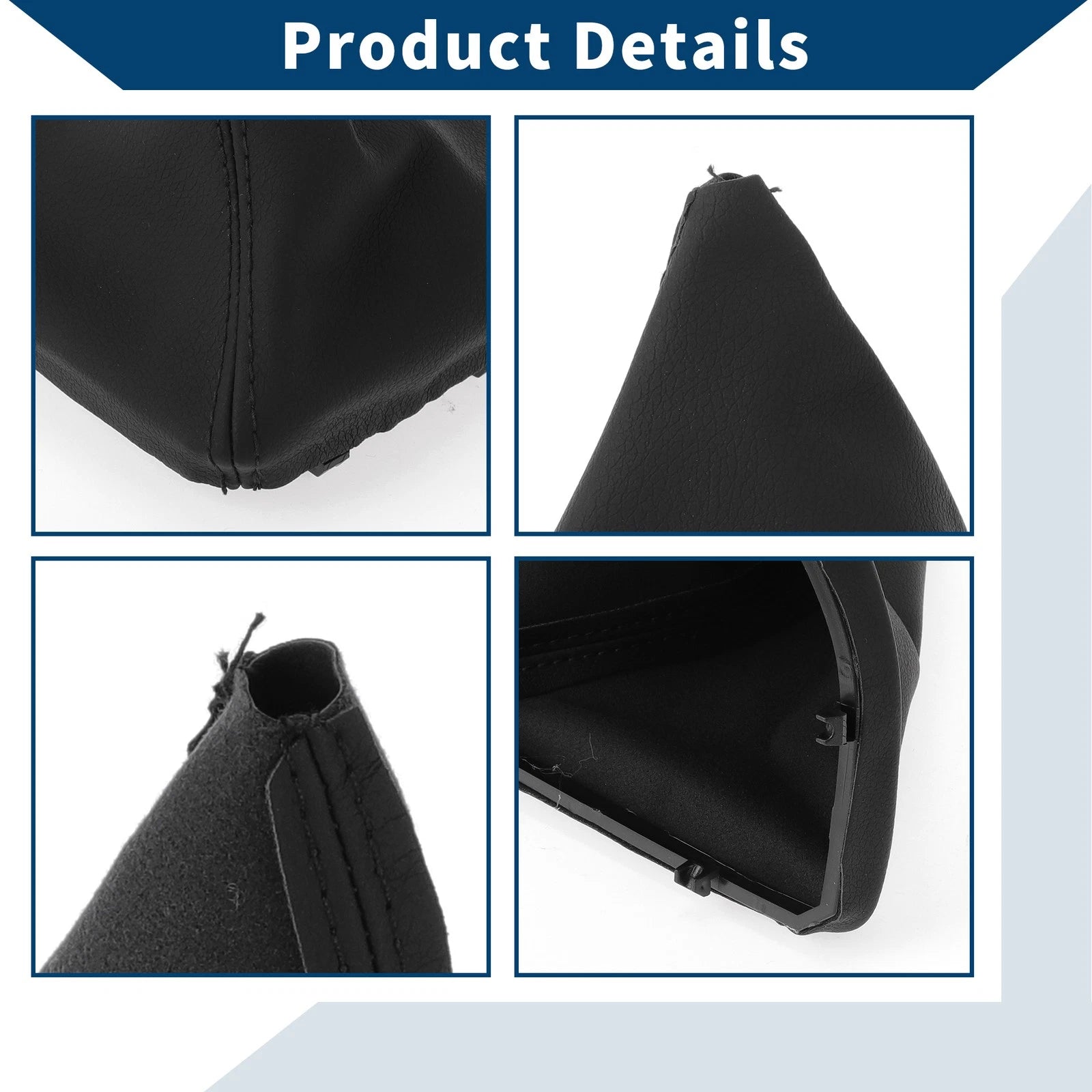 1 Pc Gear Shift Gaiter for BMW E60 E61 (2004–2008) Black Leather