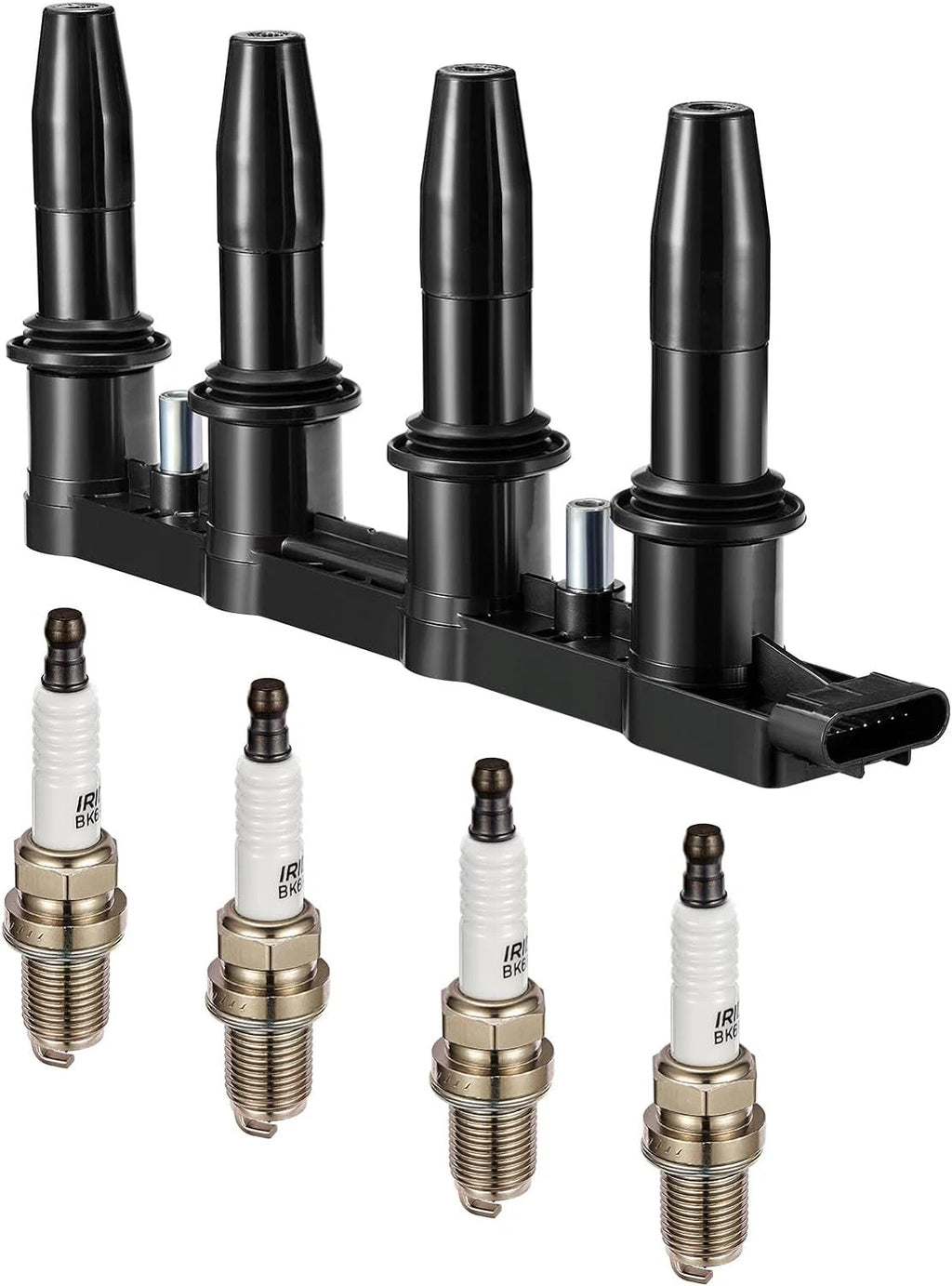 Ignition Coil & Iridium Spark Plug Kit for Chevrolet Cruze Sonic Aveo5 (YYYY–YYYY)