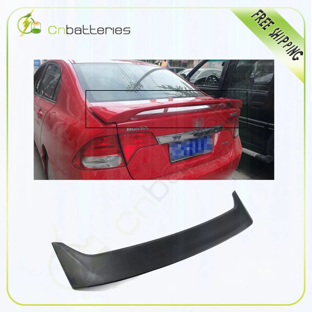 Rear Trunk Spoiler w/LED Brake for Honda Civic 4Dr (2006–2011)