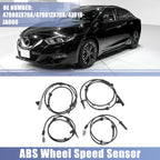 Set of 4 ABS Wheel Speed Sensors No. 47900ZX70A for Nissan 