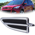 Left Front Fender Vent Moulding for Ford Escape (2013–2015) Black & Chrome