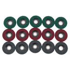 Set of 15 Flap Wheels for Automotive Finishing (4.5 Inch)