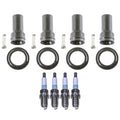 Set of 4 Denso Iridium Spark Plugs & Coil Boots for Accent Rio (2006–2017)