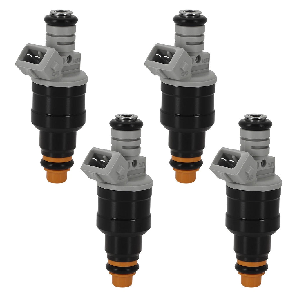 Set of 4 Fuel Injectors for Mazda B2500 2.5L L4 (1998–2001) F87E-9F593-D2B F87E-D2A