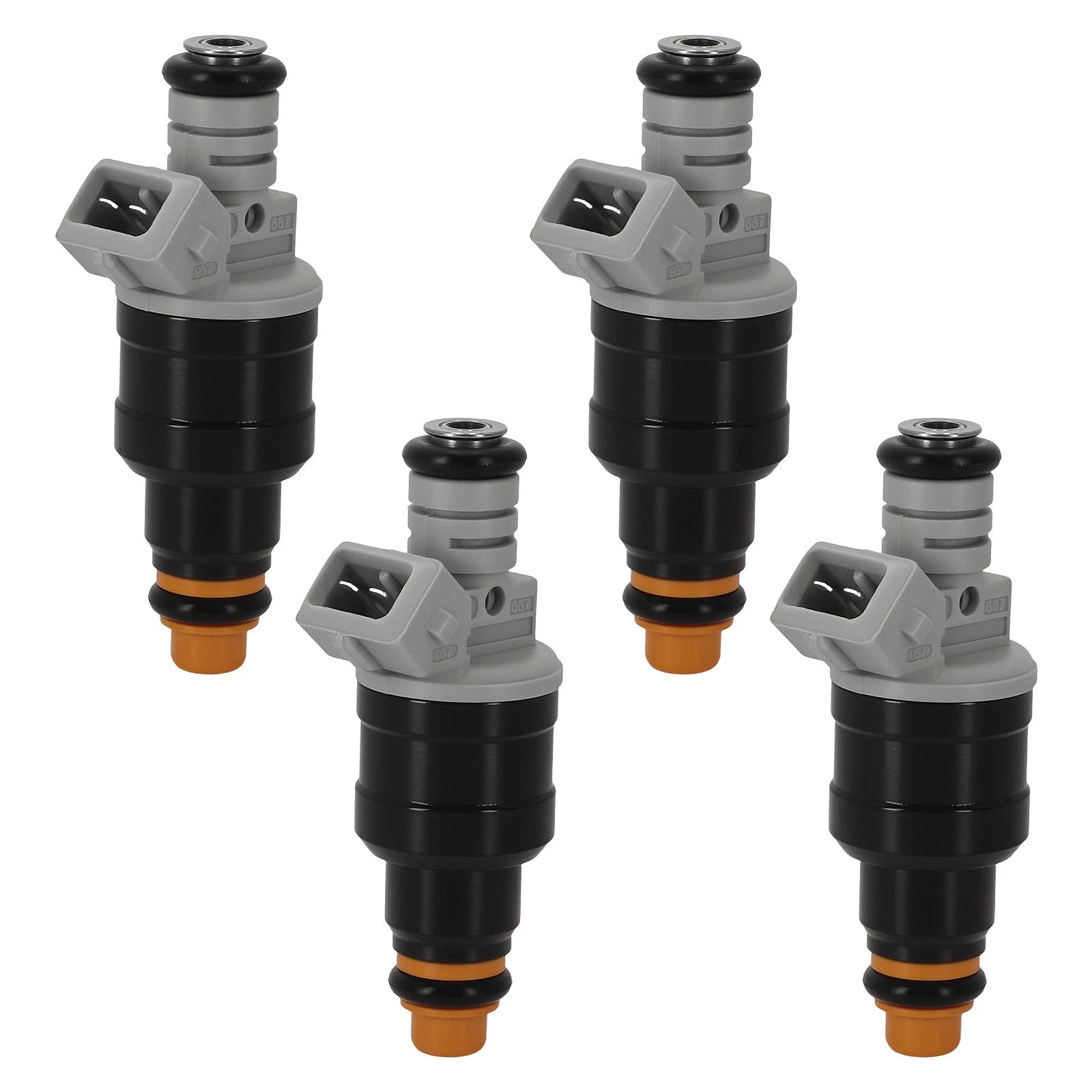 Set of 4 Fuel Injectors for Mazda B2500 2.5L L4 (1998–2001) F87E-9F593-D2B F87E-D2A