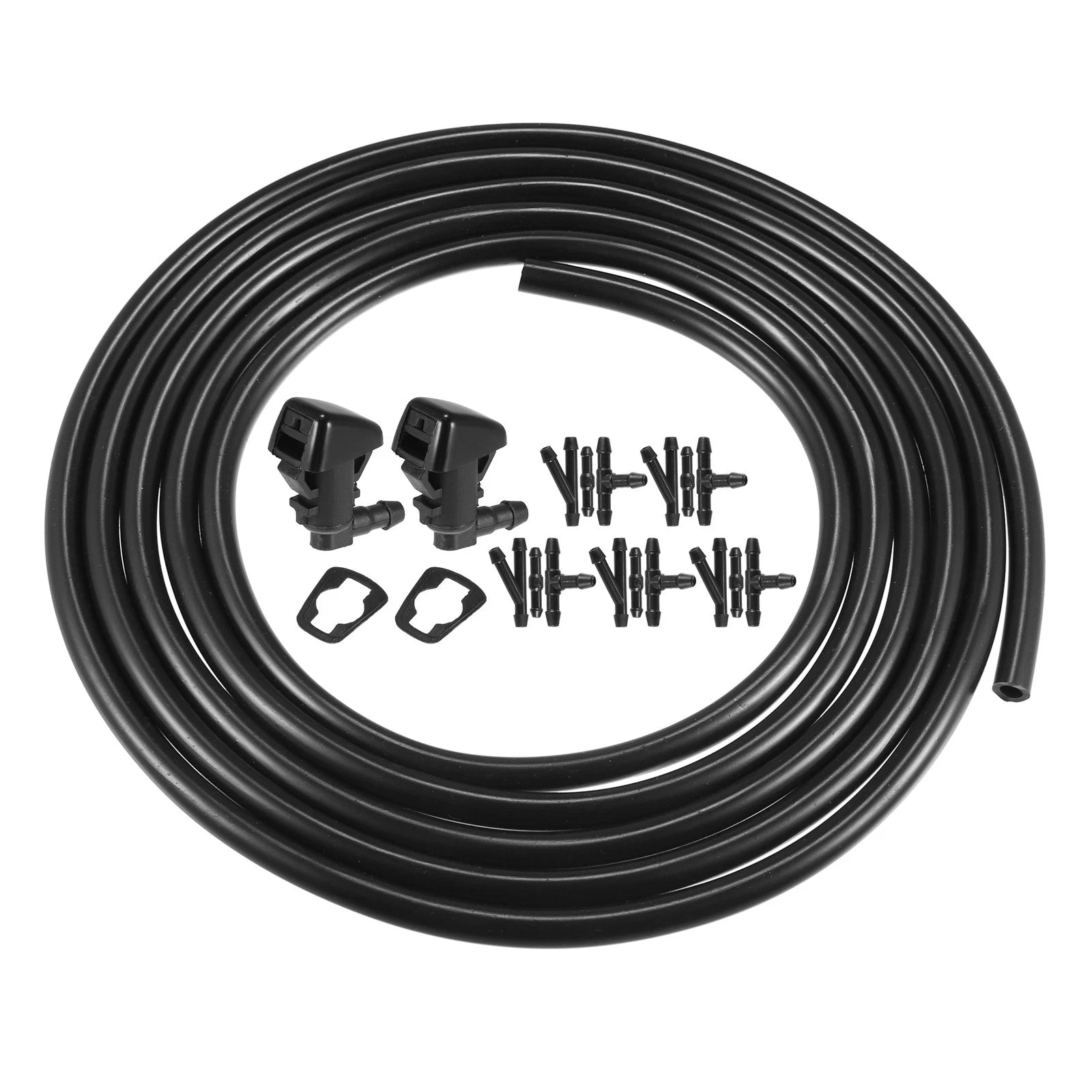 2X Windshield Washer Nozzle & 2.8m Hose Kit for Jeep Cherokee (68081370AB)