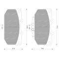 Brembo Front Disc Brake Pad Set for Nissan Silvia S15 (1999 - 2002)