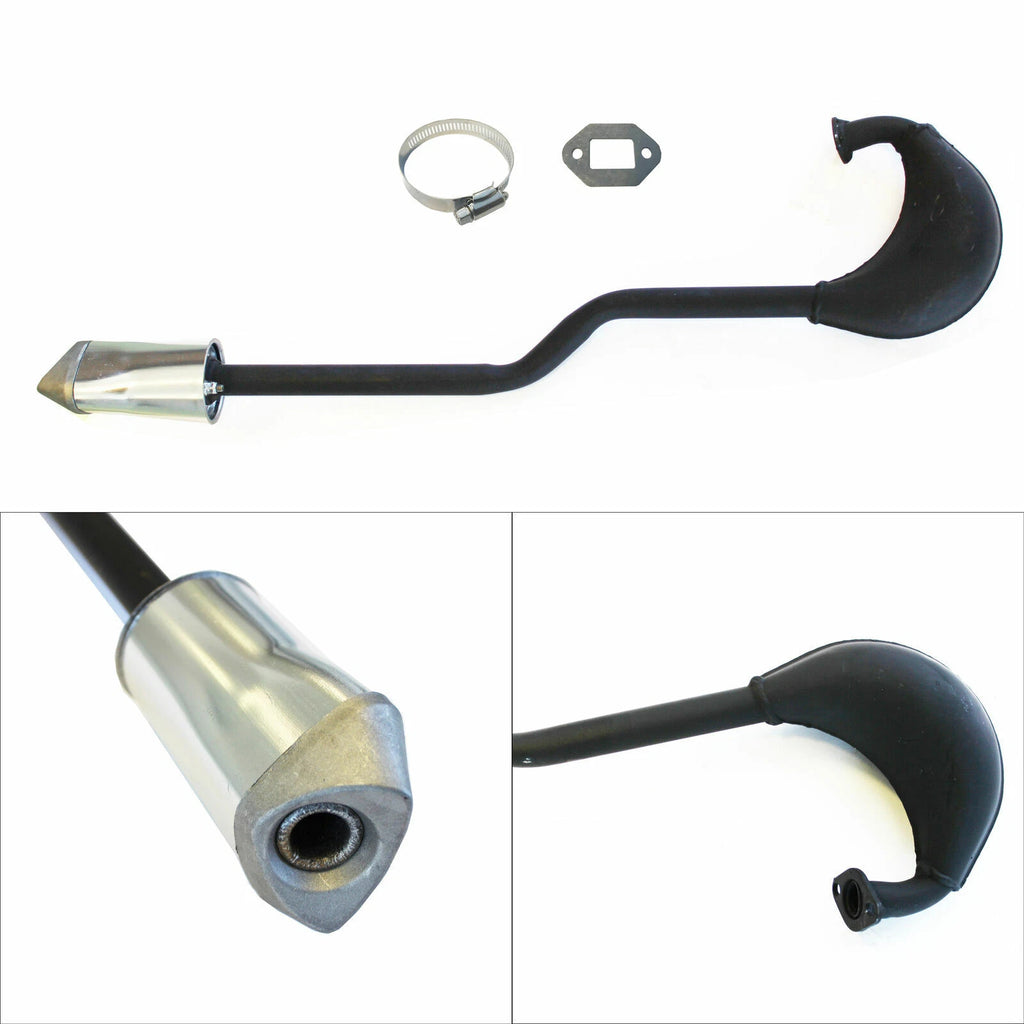 Exhaust Pipe Muffler for 49cc 80cc 2 Stroke Motorised Bike