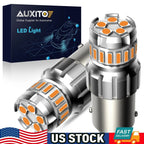 2X AUXITO 1156 Amber LED Turn Signal Light Bulb for