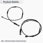 Front & Rear Wheel Brake Pad Wear Sensor for BMW 330i GT xDrive