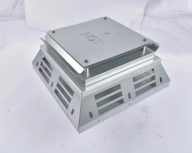 High-Wind Horizontal Square Termination Cap for 46DVA-HC (4" Inner Diameter)
