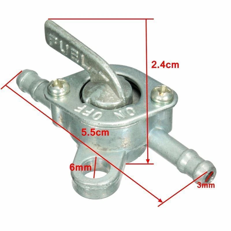 6mm Inline Fuel Tank Tap Filter Petcock for PIT Quad Buggy Trail Bike