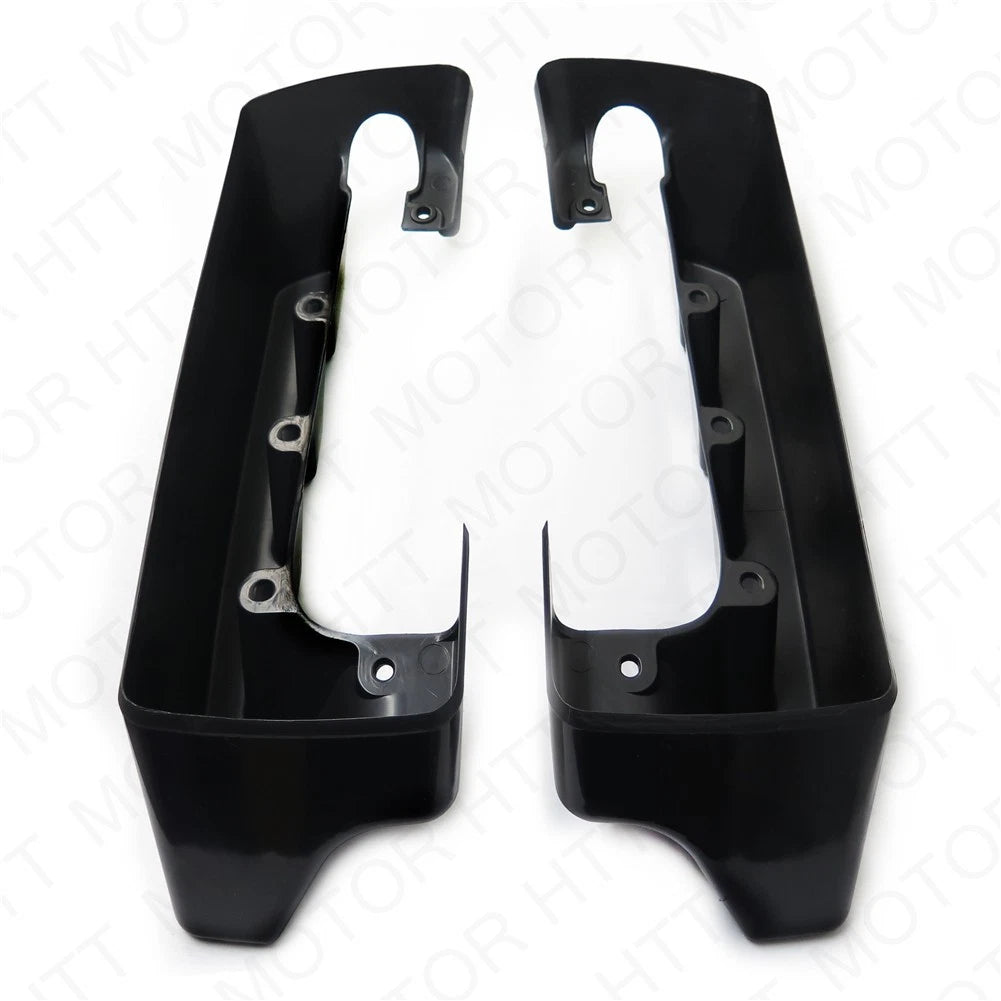4" Black Saddlebag Extensions for Harley Touring FLH FLT Electra Glide (2014–2017)