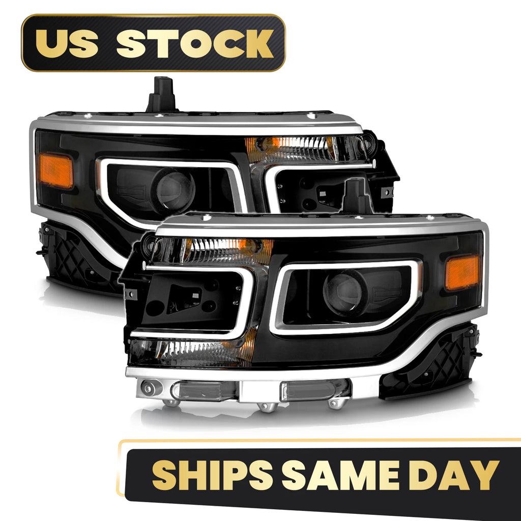 HID/Xenon Projector Headlights Left+Right Pair for Ford Flex (2013–2019)
