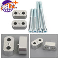 CNC Silver Handlebar Bar Risers for Tiger 800 1200 XC/XCX/XR/XRX (2012–2020)
