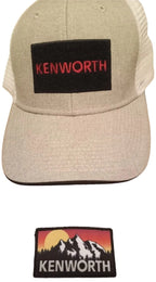 Removable Mountain Patch Trucker Mesh Snapback Hat for Kenworth Trucks