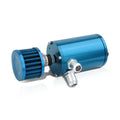 Aluminum Engine Catch Reservoir Breather Tank/Can + Air Filter for