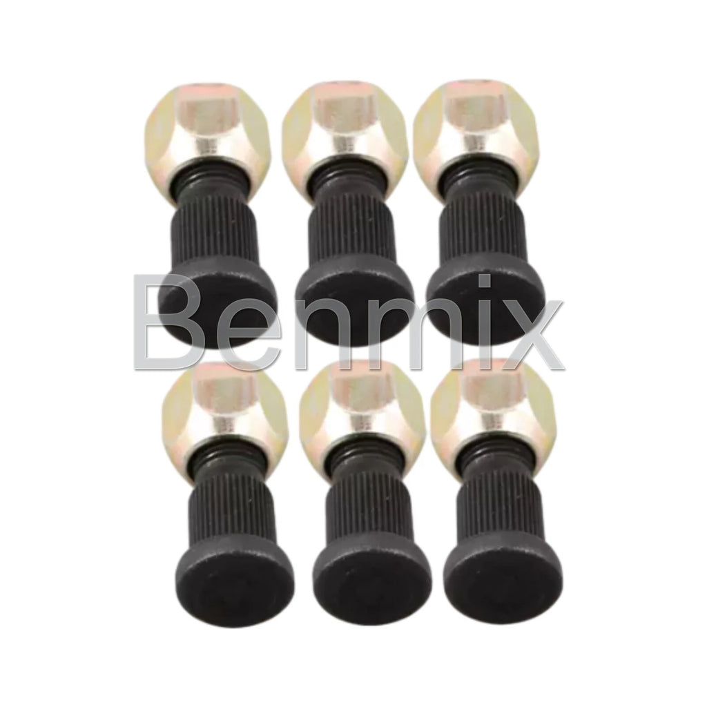 6Pcs Rear Wheel Stud + Nut Set 43812-23320-71 for Toyota Forklift (7-8FD)