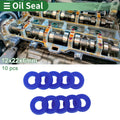 Set of 10 Oil Seal Rotary Shaft Seal 12x22x6mm High Pressure Blue