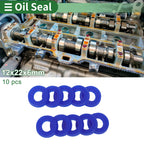 Set of 10 Oil Seal Rotary Shaft Seal 12x22x6mm High Pressure Blue