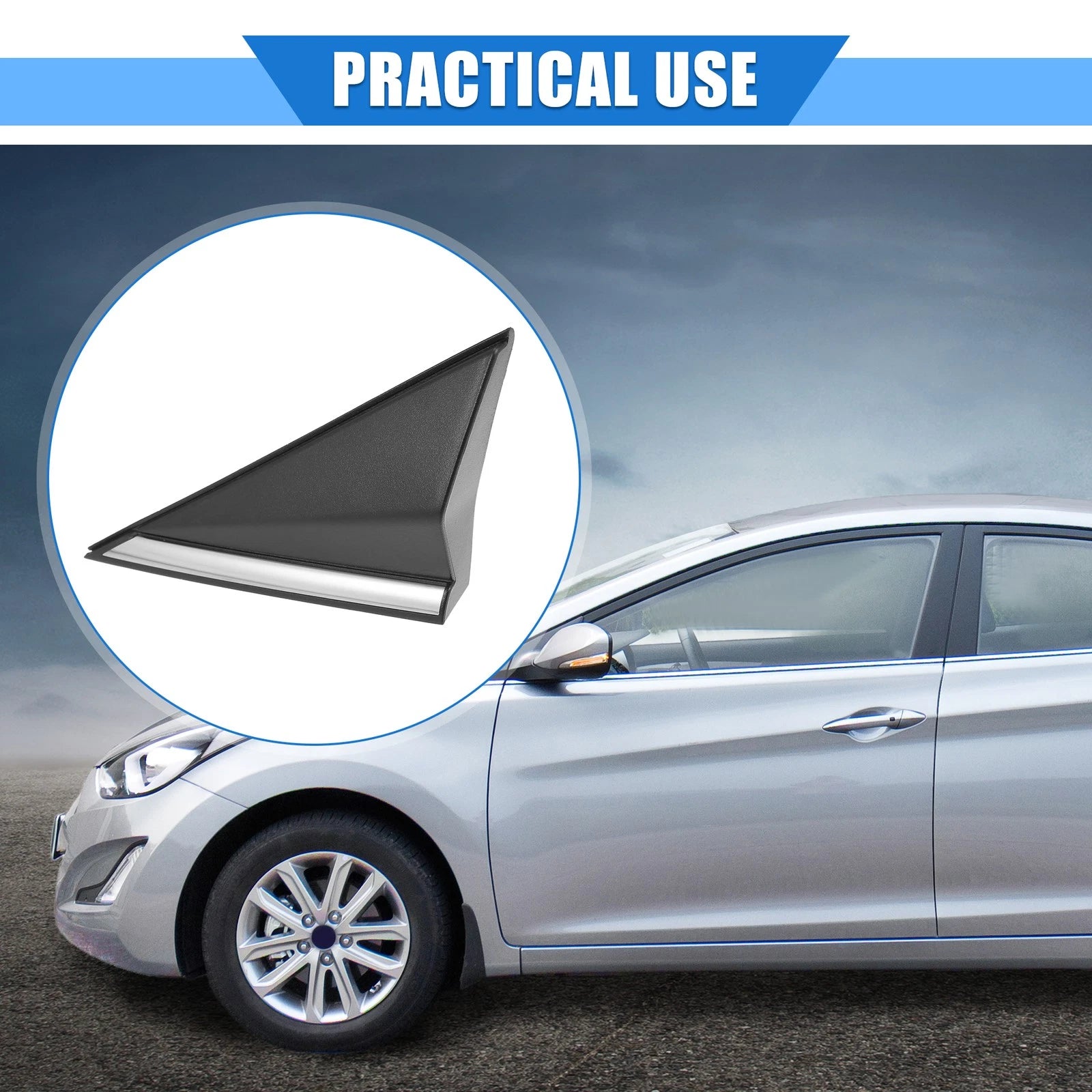 Left Mirror Corner Triangle Fender Cover for Hyundai Elantra (No. 861803X600)