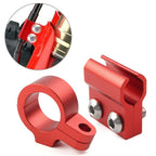 2X CNC Front Brake Line Hose Clamp Guide for Honda CR80R CR85R CR125R CR250R (1996–2007) Red