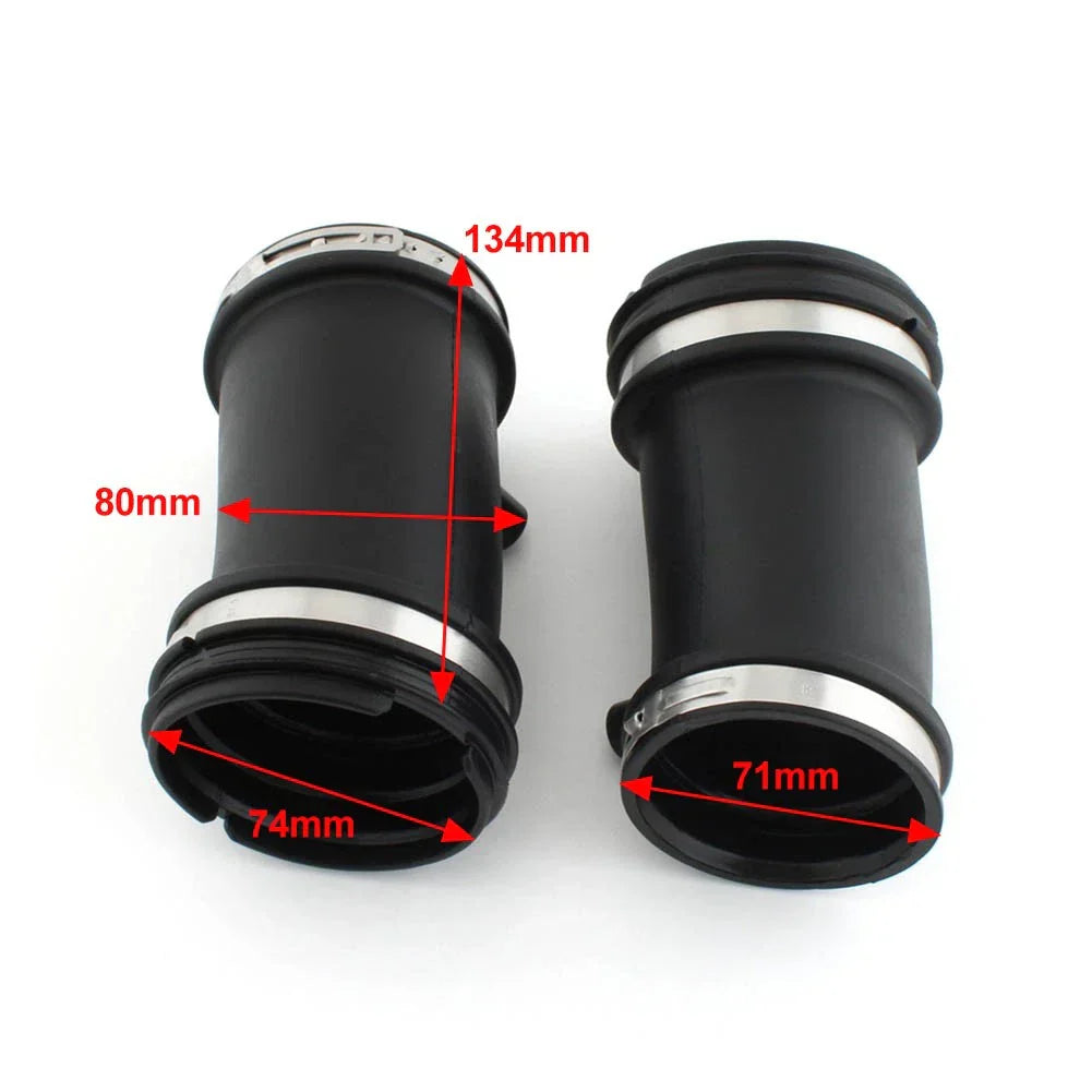 Black L&R Air Intake Filter Cleaner Suction Pipe Ducts for BMW R1200 GS (2004-2012)