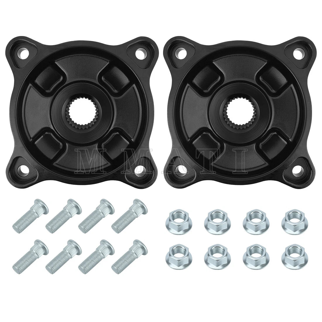 2Pcs Rear Wheel Hubs Kit for Polaris Sportsman 330 335 400 500 (2000–2014)