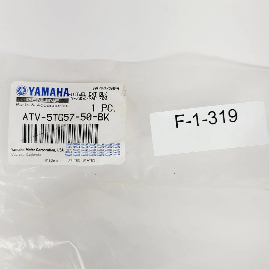Foot Well Extension Kit for Yamaha YFX450 Raptor (2008) ATV-5TG57-50-BK