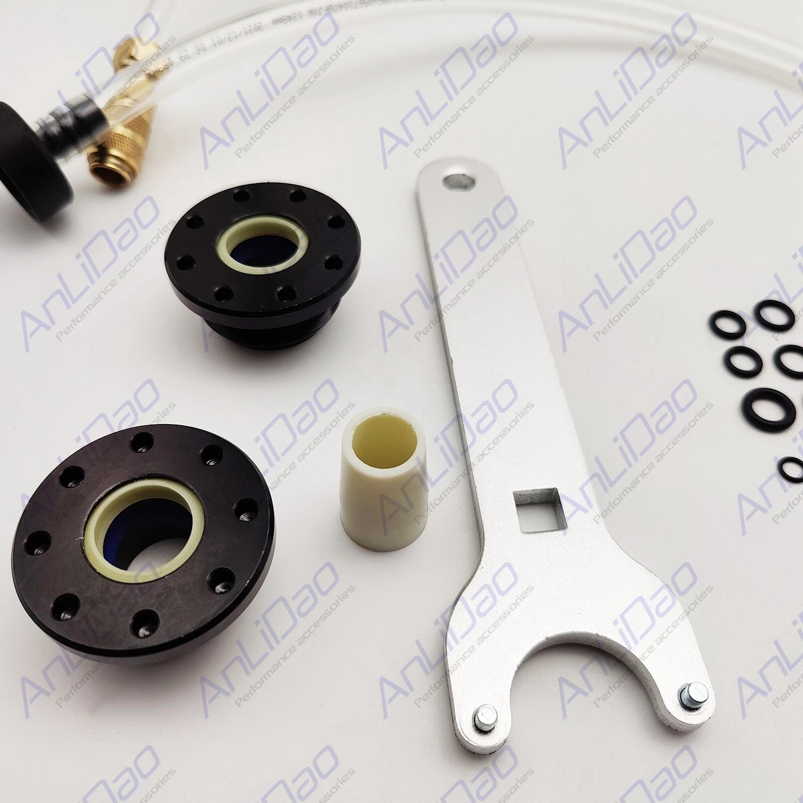 Front Mount Hydraulic Steering Cylinder Seal Kit & Bleed Kit for Seas (N/A)