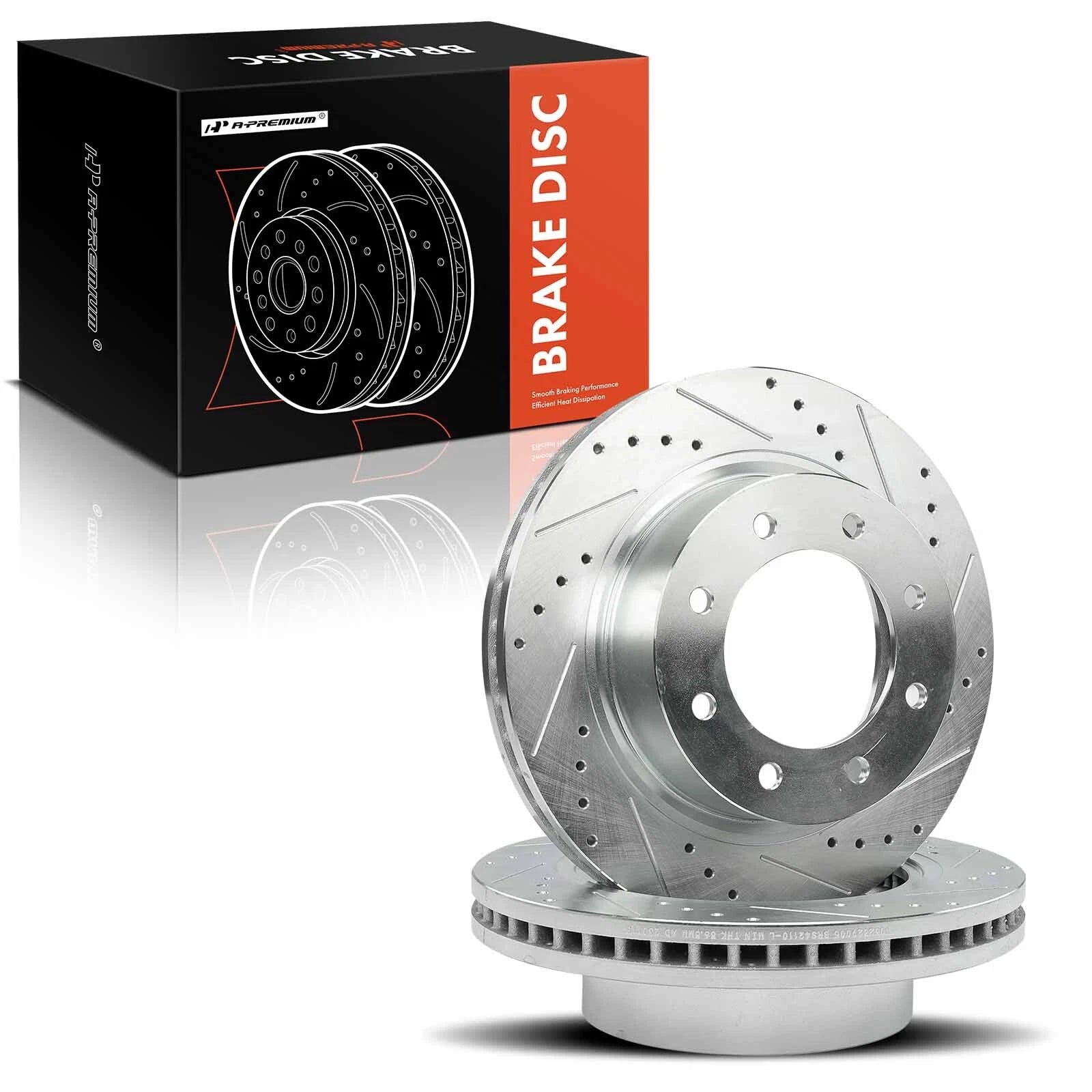 Front Drilled Brake Rotors for Nissan NV1500 NV2500 NV3500 (2012–2021)
