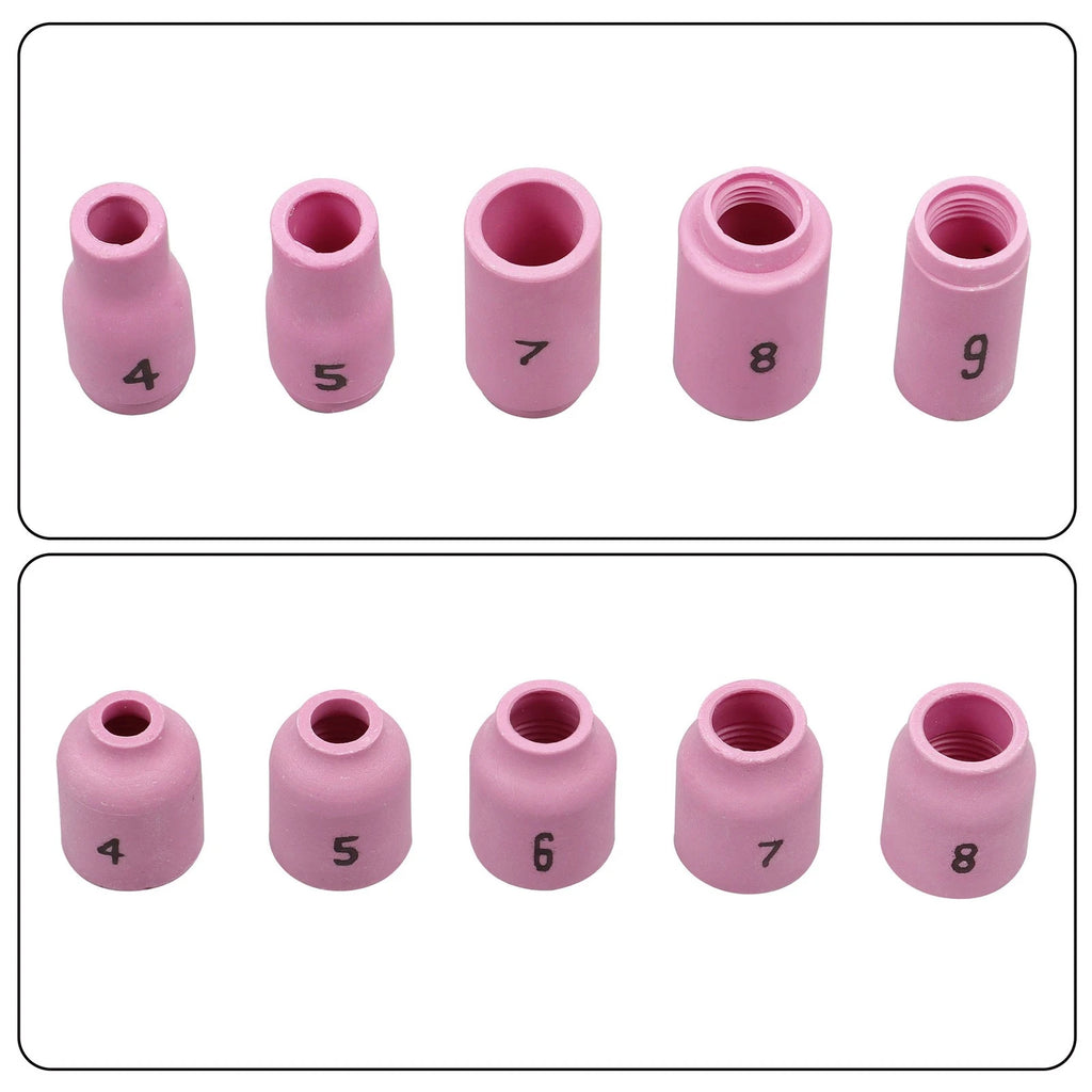 90Pcs WP-17/18/26 TIG Welding Torch Gas Lens Glass Cup Kit for