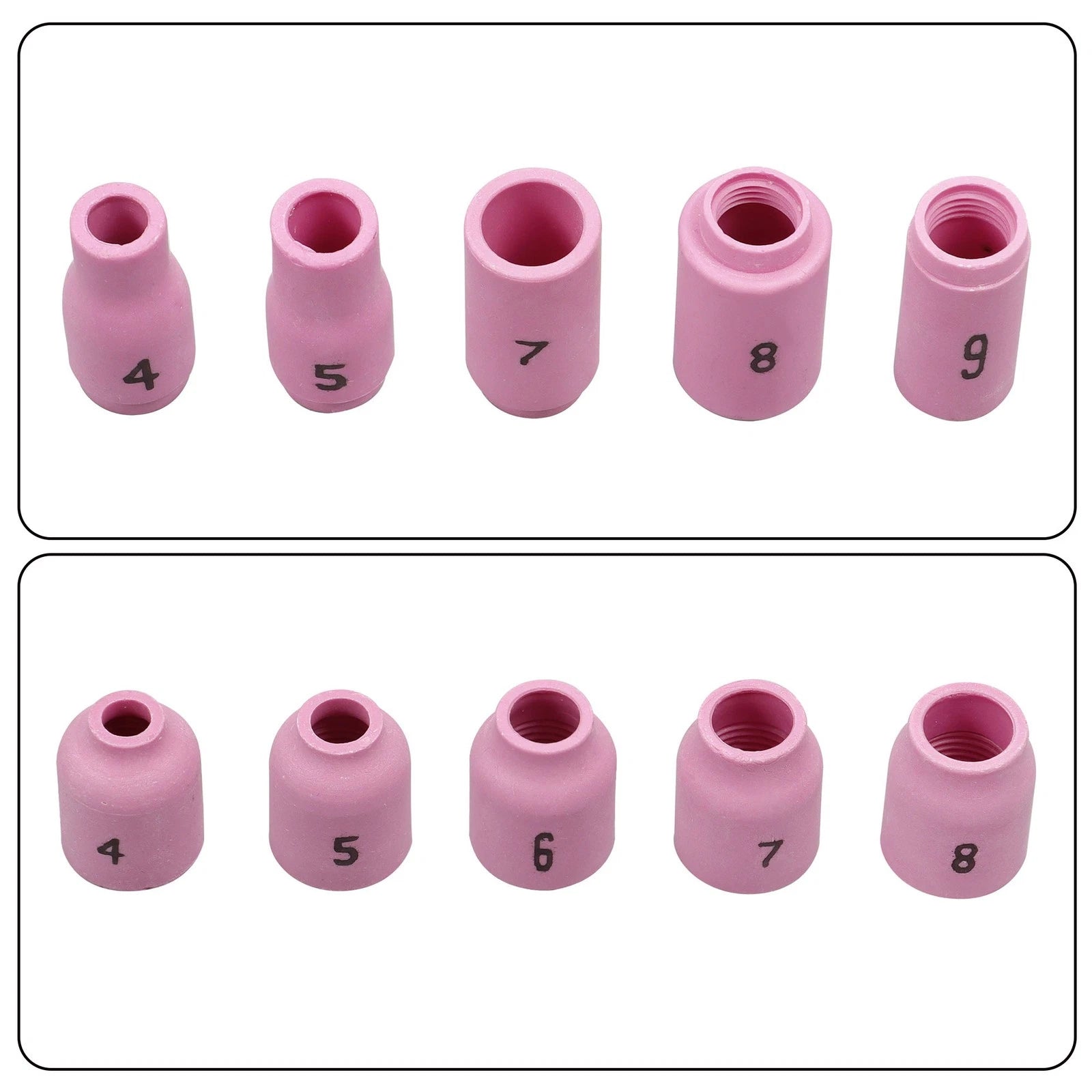 90Pcs WP-17/18/26 TIG Welding Torch Gas Lens Glass Cup Kit for
