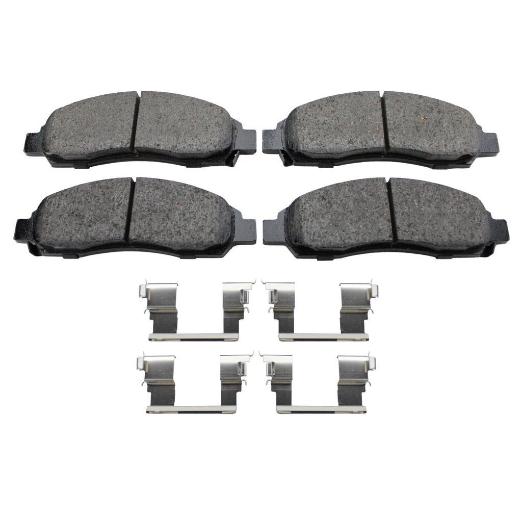Set of 4 Akebono ProACT Front Ceramic Brake Pads for Chevy Colorado GMC Canyon (2004–2012)