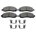 Set of 4 Akebono ProACT Front Ceramic Brake Pads for Chevy Colorado GMC Canyon (2004–2012)