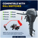 Kill Switch Lanyard Key Set for Johnson, Evinrude, Mercury, Yamaha, Honda