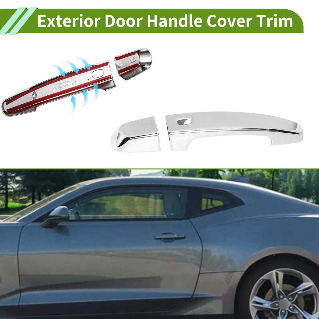Exterior Door Handle Cover Trim for Chevrolet Camaro (2016–2023) Electroplated