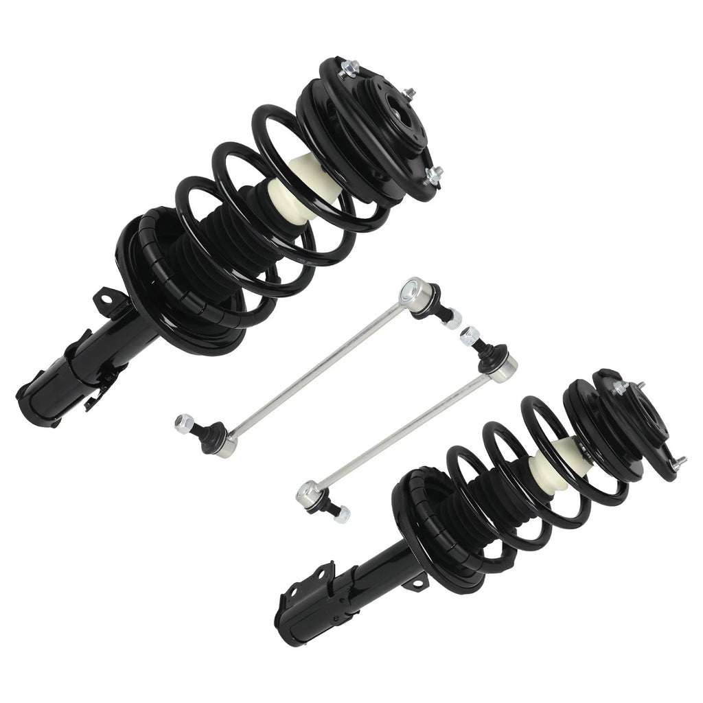 Set of 4 Front Complete Struts & Sway Bar Links for Toyota Corolla (2003–2008)