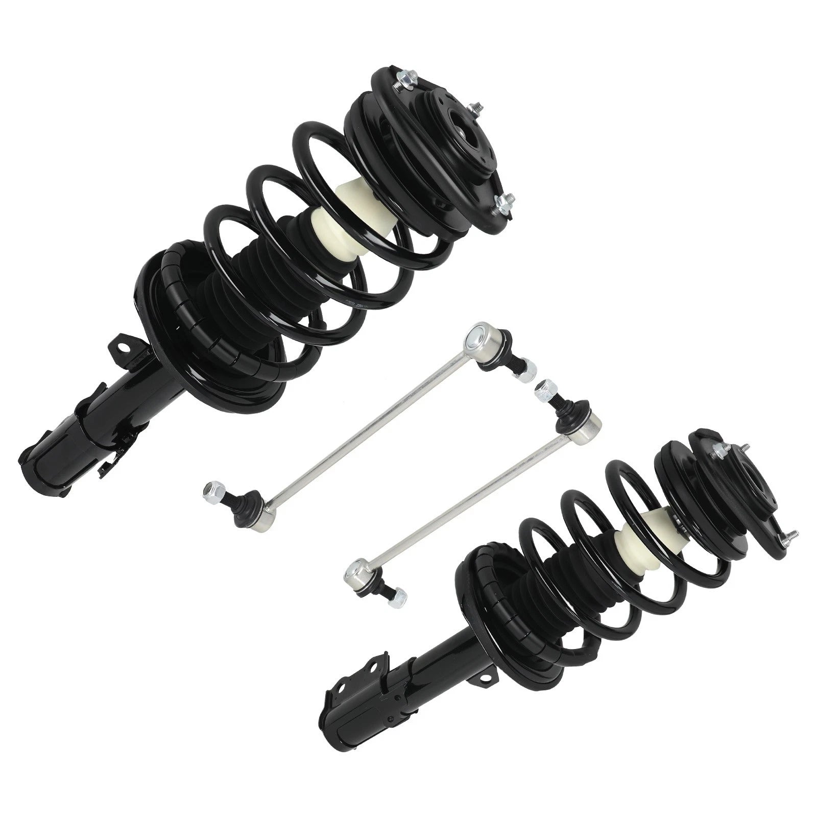 Set of 4 Front Complete Struts & Sway Bar Links for Toyota Corolla (2003–2008)