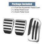 3pcs Accelerator & Brake Pedal Cover Set for Nissan Juke Leaf (2011–2018)
