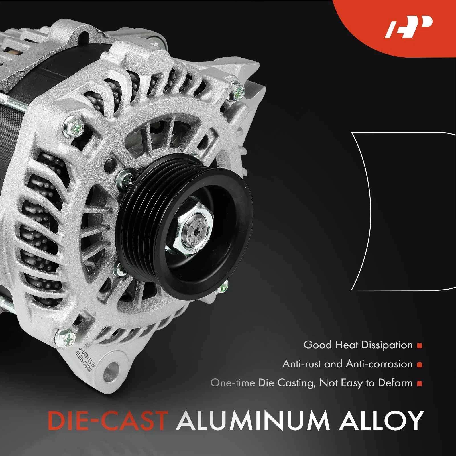 Alternator for Ford Edge Taurus Lincoln MKX (2011-2013) 175A