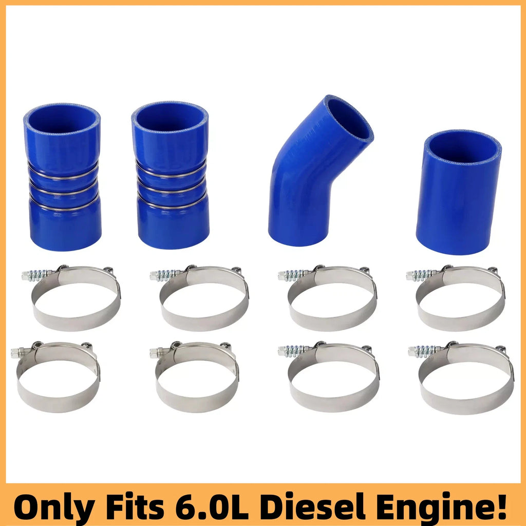 Turbo Intercooler Kit Pipe Boot CAC for Ford F250 F350 F450 F550 (2003–2007)