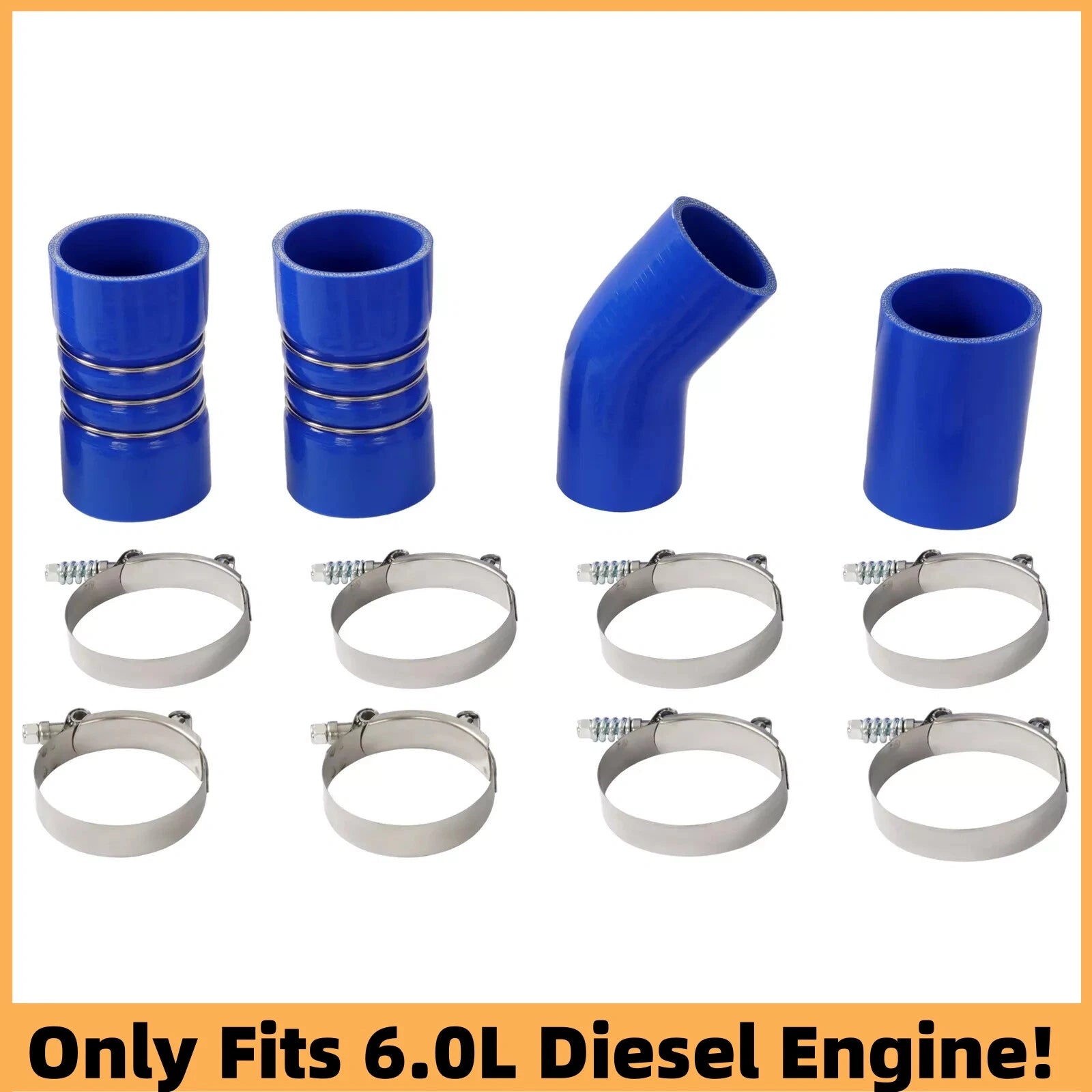 Turbo Intercooler Kit Pipe Boot CAC for Ford F250 F350 F450 F550 (2003–2007)